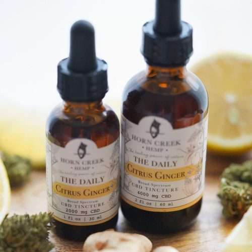 citrus ginger CBD tincture