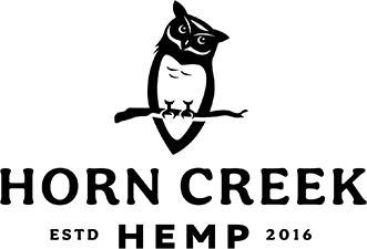 horn creek hemp owl logo
